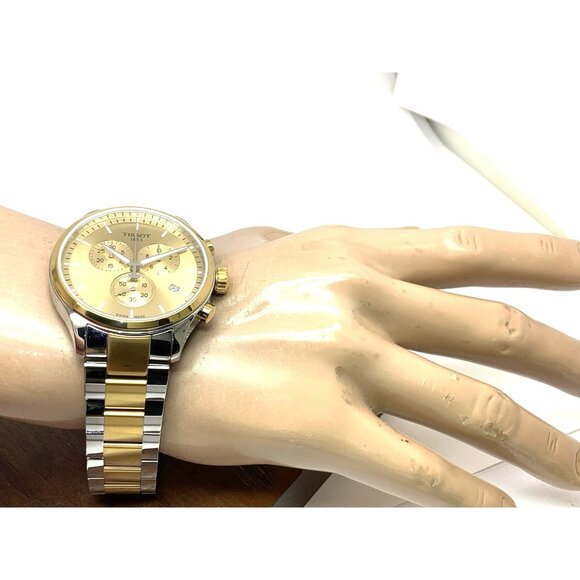 Tissot Men's Watch Chrono XL Swiss Quartz Chronograph Two Tone T1166172202100 - Picture 5 of 15